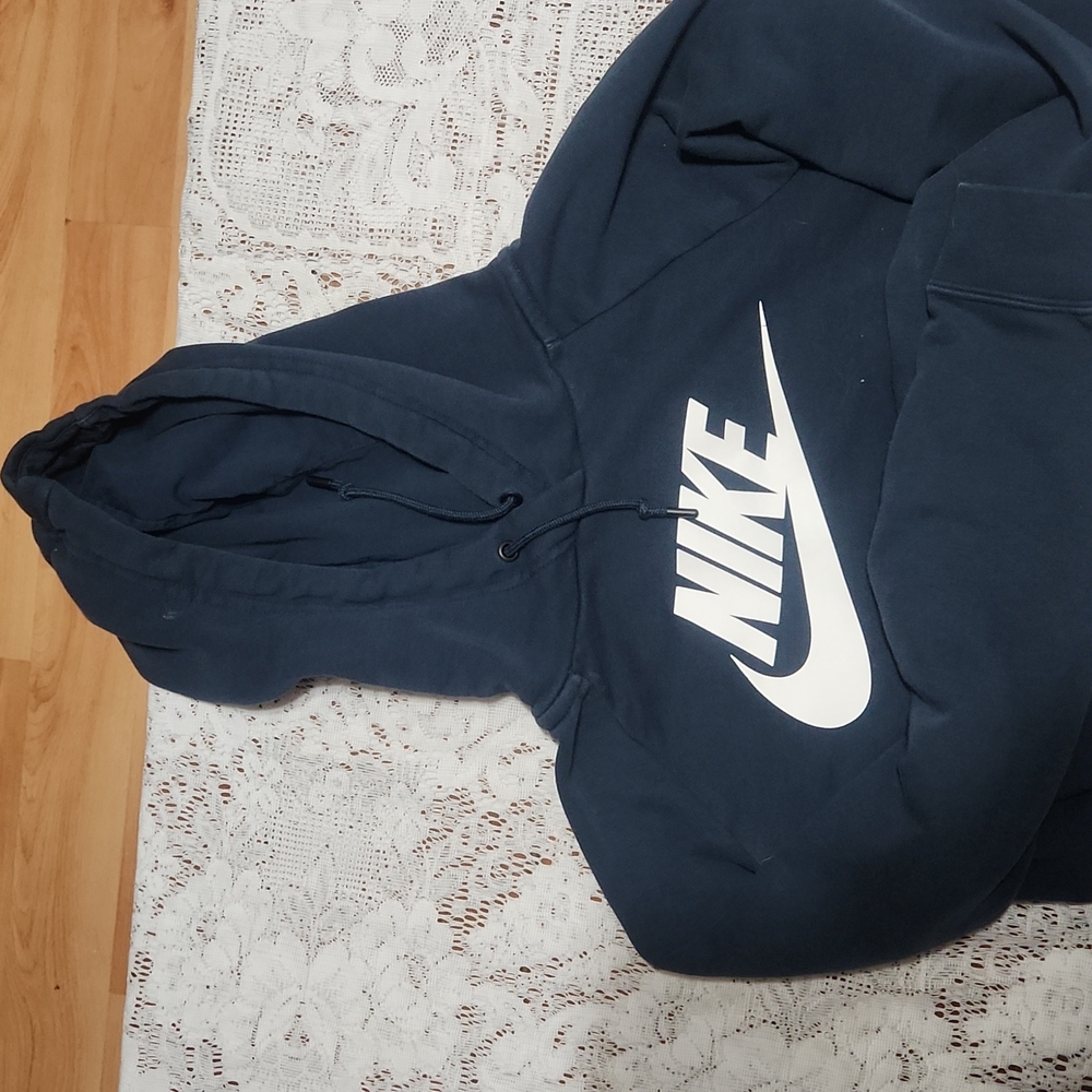Women's sweatshirt navy size XS with hood...long sleeve NIKE